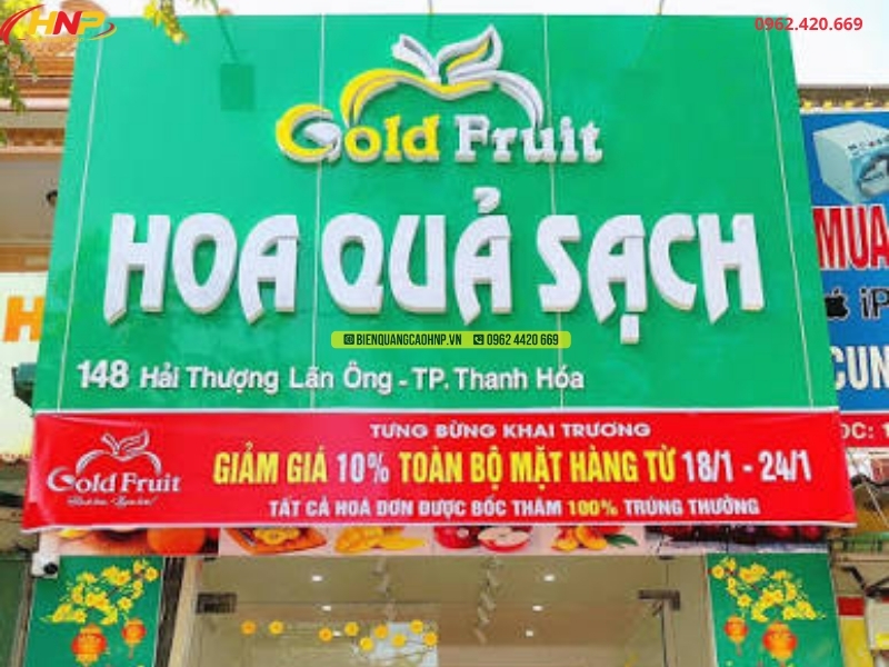 Đơn Vị Làm Biển Quảng Cáo Thực Phẩm Sạch Hà Nội