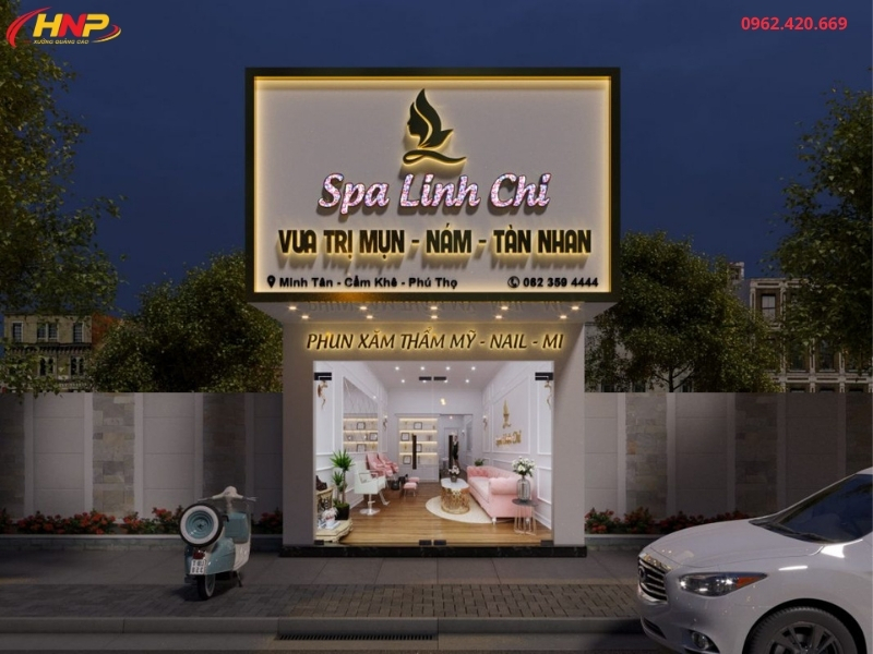 Làm Biển Hiệu Spa Đẹp Chuyên Nghiệp