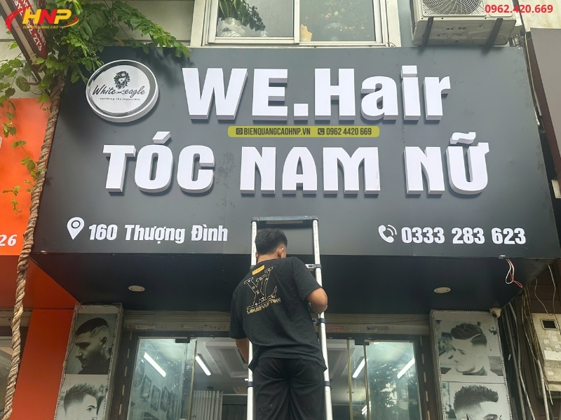 Thi Công Biển Quảng Cáo Salon Tóc Chuyên Nghiệp