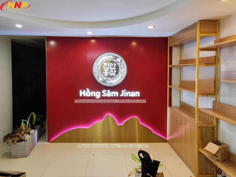 Làm Backdrop Lễ Tân Công Ty