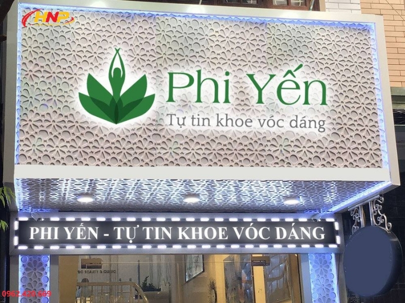 Biển Quảng Cáo Spa Chữ Nổi Sáng Đèn