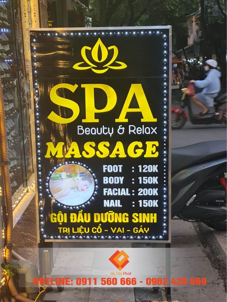 biển led spa