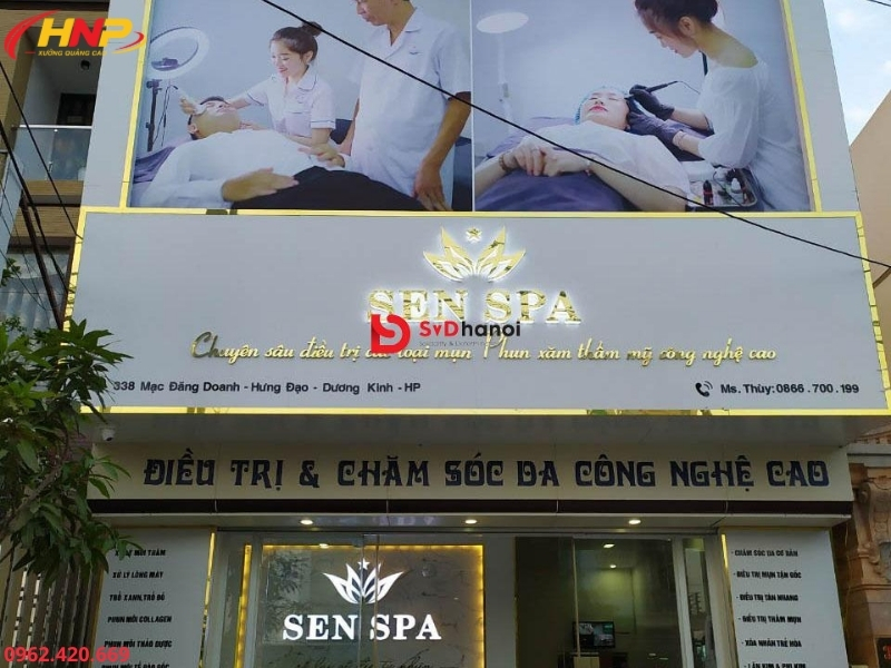 Thi Công Biển Quảng Cáo Spa Trọn Gói