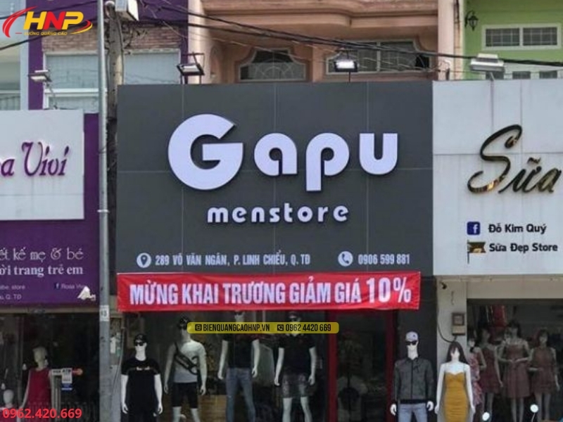 Công Ty Làm Biển Hiệu Shop Quần Áo
