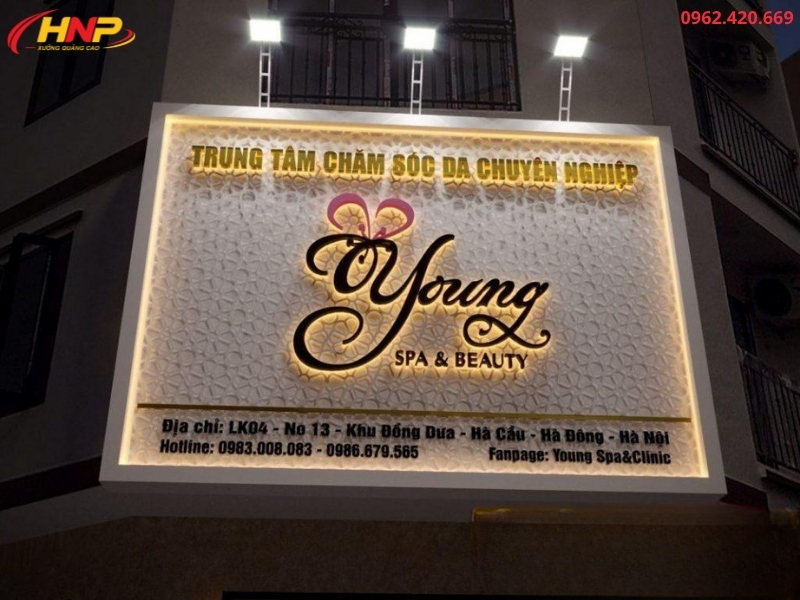 Thi Công Biển Quảng Cáo Spa Trọn Gói