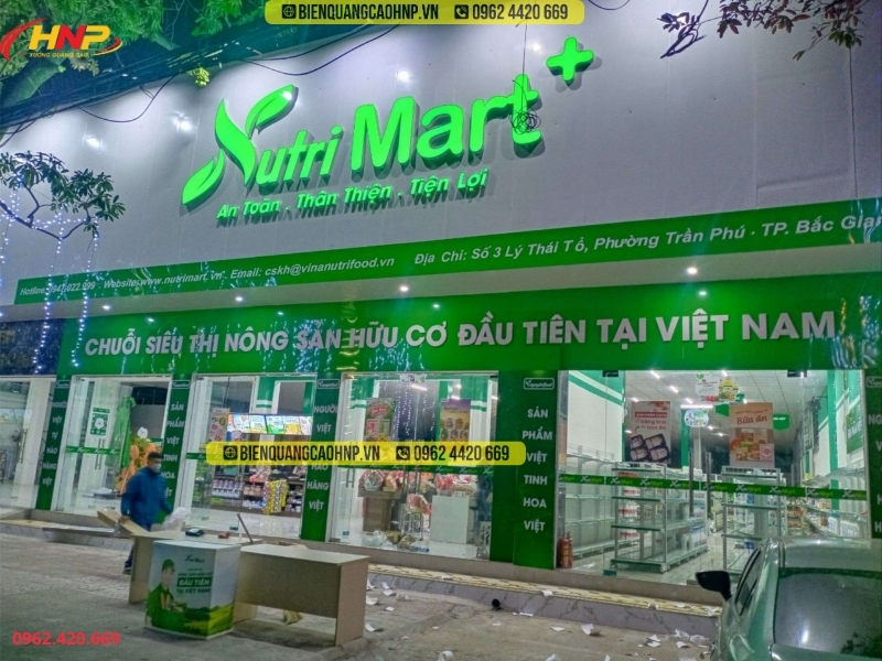 Làm Biển Hiệu Thực Phẩm Sạch Đẹp