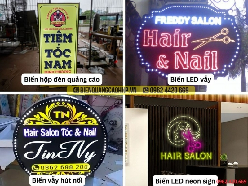 Làm Biển Quảng Cáo Salon Tóc Giá Rẻ
