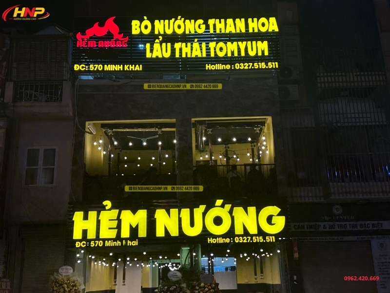 Làm Biển Quảng Cáo Quán Lẩu Nướng