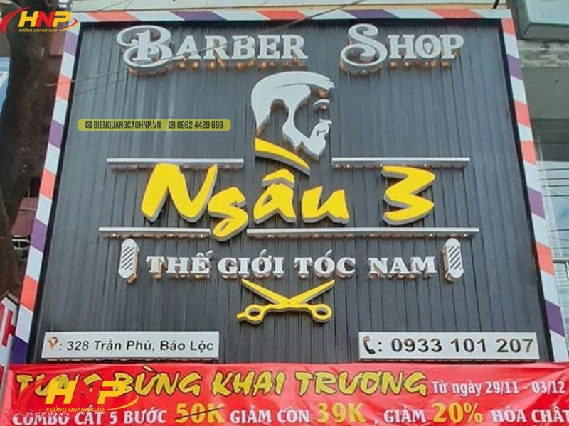 Làm Biển Quảng Cáo Salon Tóc Giá Rẻ