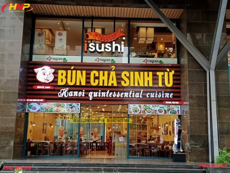 Đơn Vị Làm Biển Hiệu Nhà Hàng Uy Tín Hà Nội