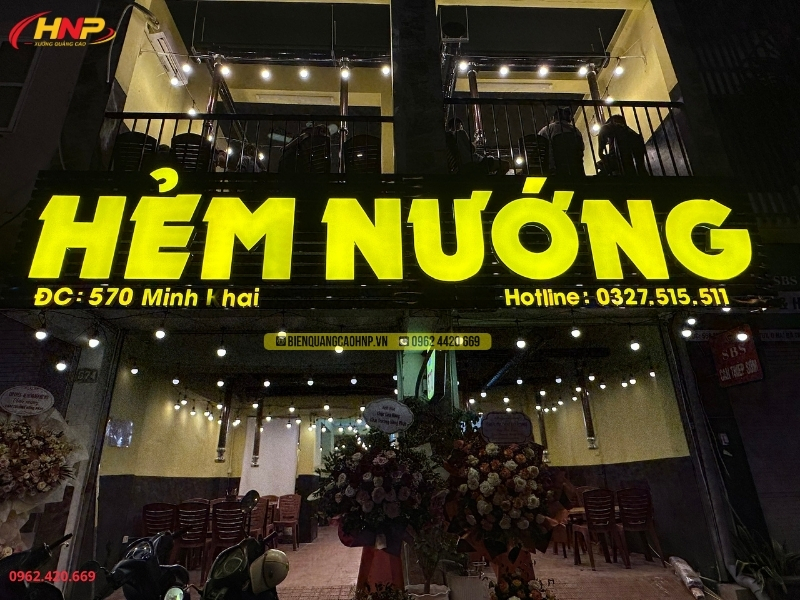 Làm Biển Quảng Cáo Quán Lẩu Nướng