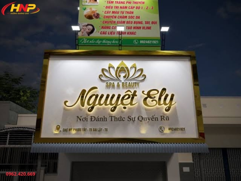 Đơn Vị Thi Công Biển Quảng Cáo Spa