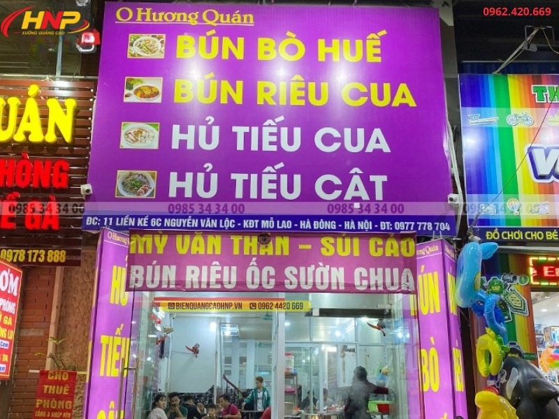 Đơn Vị Làm Biển Hiệu Nhà Hàng Uy Tín Hà Nội