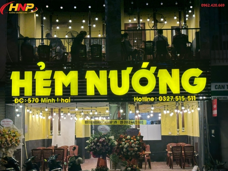 Làm Biển Quảng Cáo Quán Lẩu Nướng