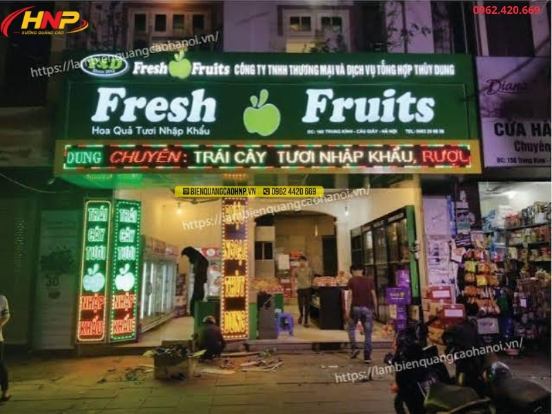 Đơn Vị Làm Biển Quảng Cáo Thực Phẩm Sạch Hà Nội