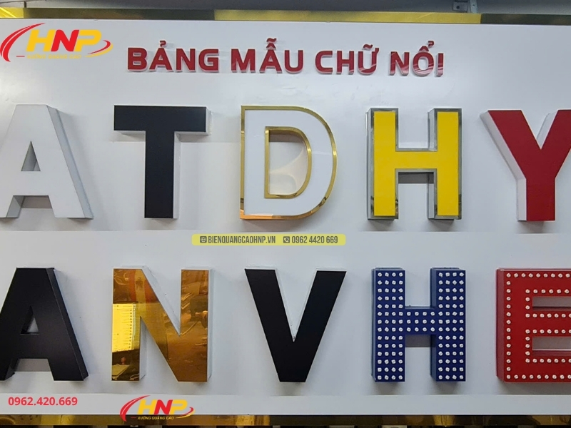 Thiết Kế Biển Quảng Cáo Chữ Nổi Đẹp