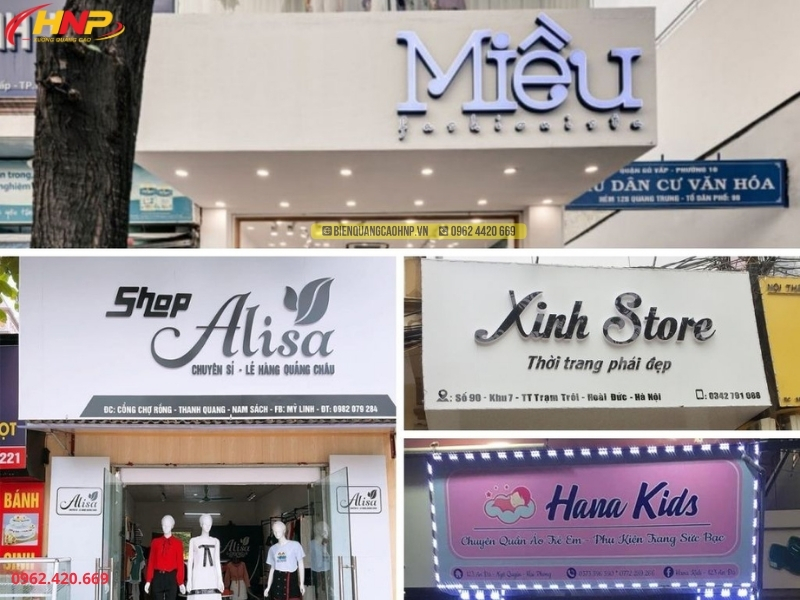 Biển Quảng Cáo Shop Quần Áo Hà Nội