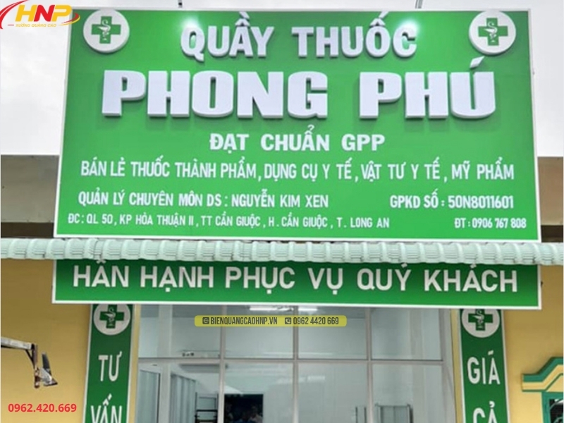 Làm Biển Hiệu Nhà Thuốc Giá Rẻ
