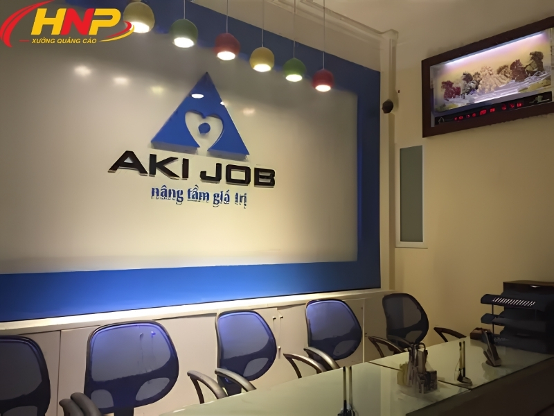 backdrop lễ tân Cầu Giấy