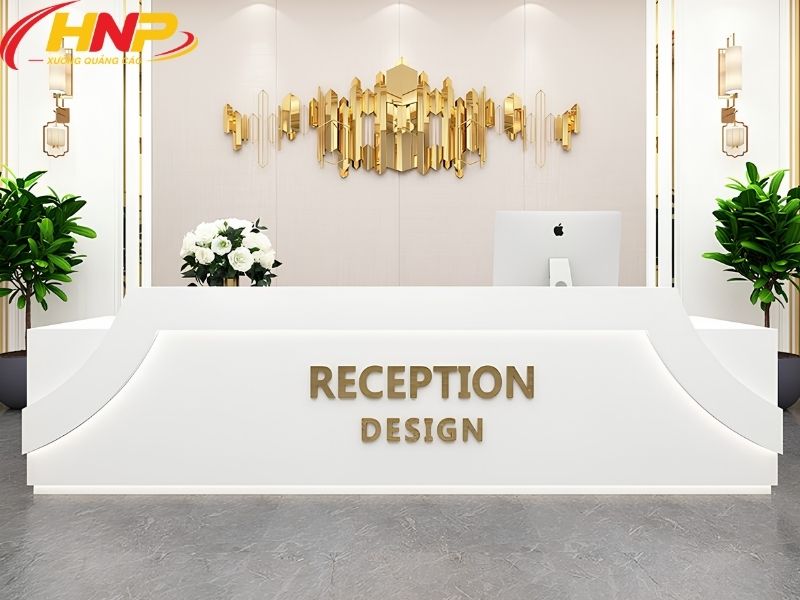  backdrop lễ tân Hoàng Mai