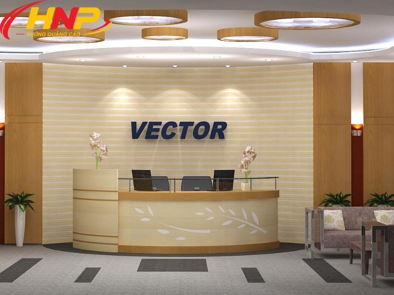 Thiết kế backdrop lễ tân đẹp