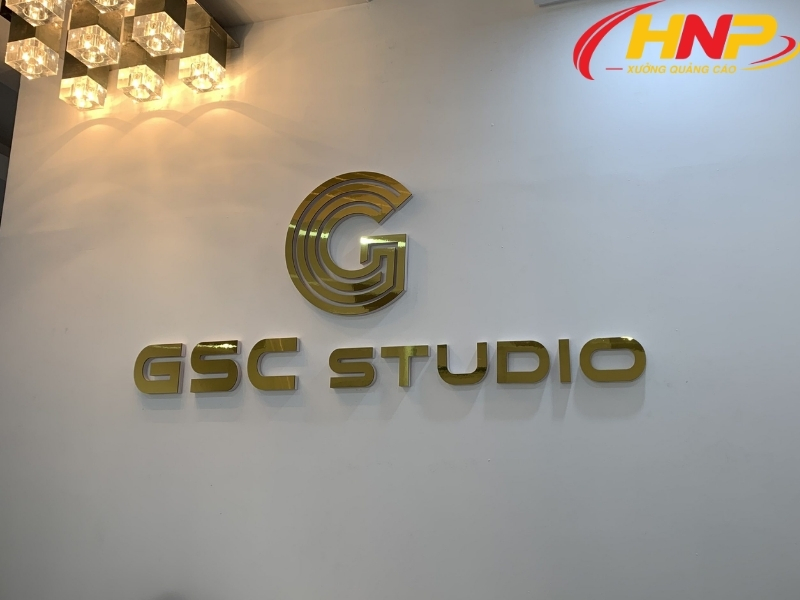 Backdrop logo mica nổi