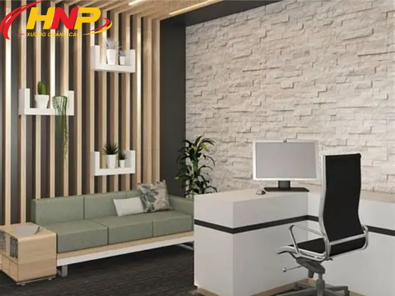  backdrop lễ tân Hoàng Mai