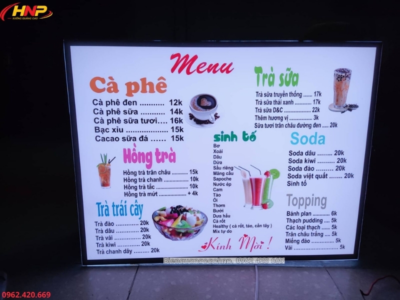 Báo Giá Biển Hộp Đèn Hà Nội