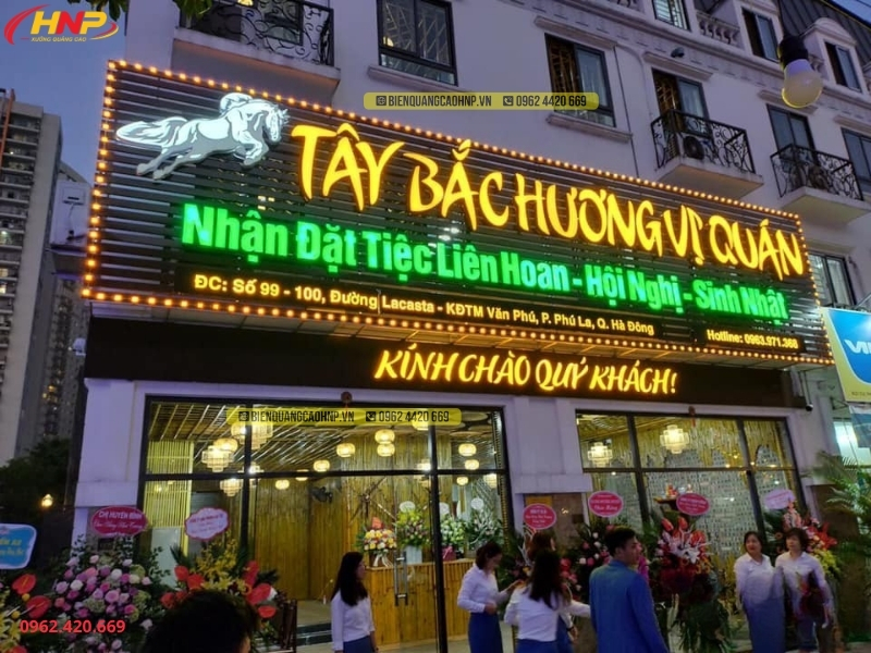 Làm Bảng Hiệu Nhà Hàng Hà Nội