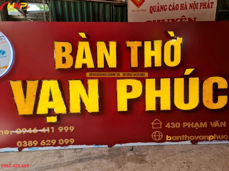 Xưởng Sản Xuất Chữ Nổi Quảng Cáo Uy Tín