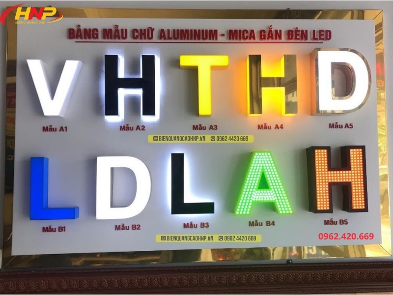 Làm Biển Chữ Nổi Theo Yêu Cầu