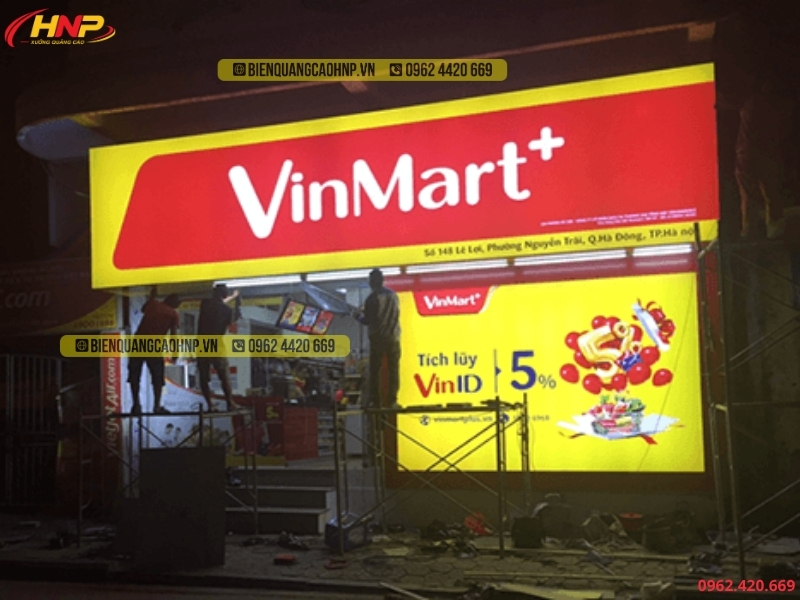 Làm Biển Hiệu Siêu Thị Đẹp Chuyên Nghiệp