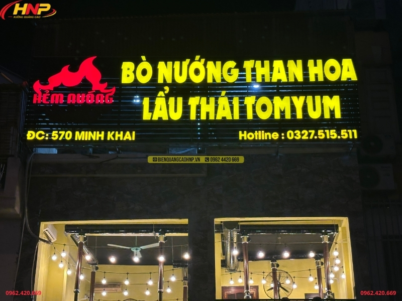 Làm Biển Quảng Cáo Quán Lẩu Nướng