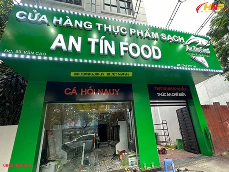 Làm Biển Hiệu Thực Phẩm Sạch Đẹp