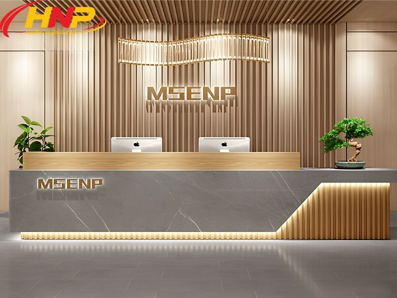 báo giá backdrop lễ tân
