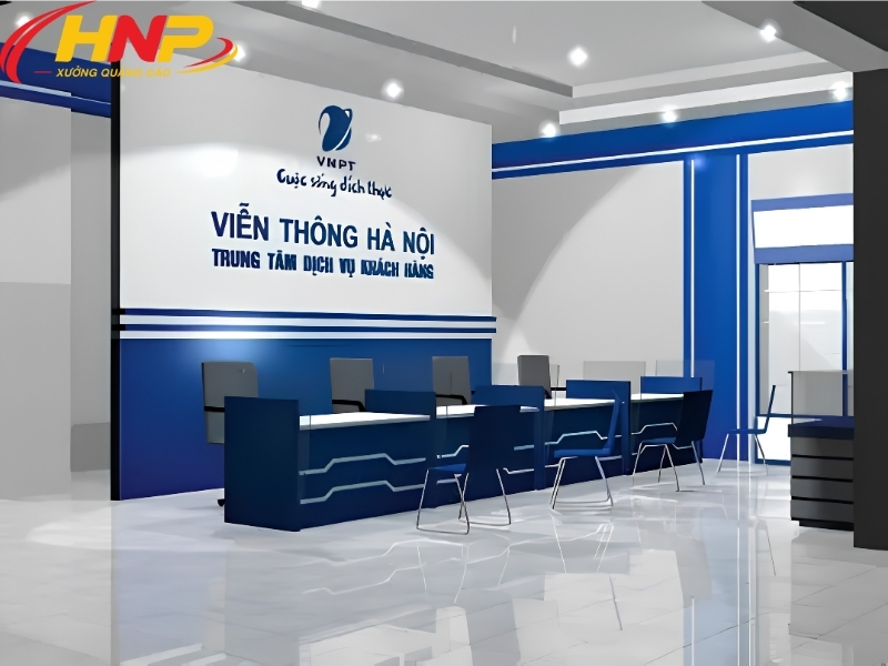 làm backdrop lễ tân Hà Nội