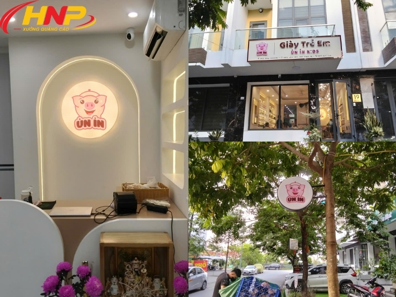biển alu chữ nổi cửa hàng trẻ em