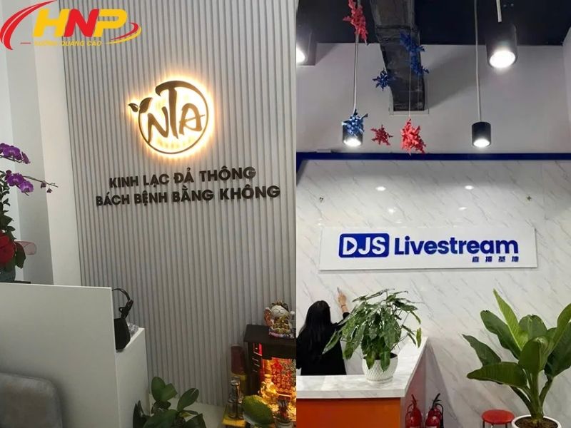 Đặt làm backdrop lễ tân